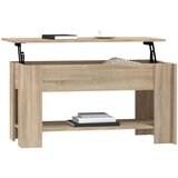  Klubska mizica sonoma hrast 101x49x52 cm konstruiran les, (20797397) | Shoptok.si