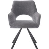 XXXL Naslanjač Frauke, Temno Siva, Vrtljiv | Shoptok.si