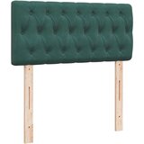 vidaXL Otomanski posteljni okvir z vzmetnico zelen 100x200 cm žamet | Shoptok.si