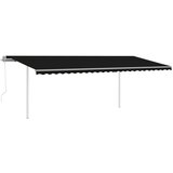  Automatska tenda na uvlačenje sa stupovima 6 x 3 5 m antracit | shoptok.hr