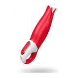 Satisfyer Power flower Klitoralni stimulator, 12 funkcija vibracije, 18.5 cm, Vodootporan, Crveni Cene