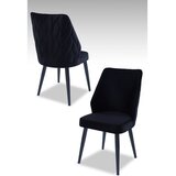 Hanah home set puf fotelja, 48x90x43 cm, 4 dijela, crna | Eponuda.ba