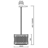  Kristalni luster na lancu RITZ 7xE14/40W/230V hrom | Eponuda.com