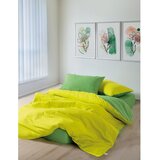 Mijolnir Žuta /zelena posteljina za bračni krevet/za produženi krevet od renforce pamuka s uključenom plahtom/4-dijelna 200x220 cm Sage – | shoptok.hr