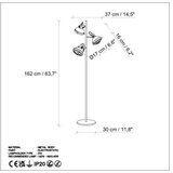 Opviq podna lampa spoly 13795 black | ePonuda.com