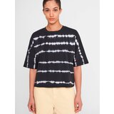 Noisy May Black Patterned Loose T-Shirt Buster - Women Cene