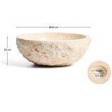 Kave Home Bež kameni okrugao umivaonik &amp;oslash; 40 cm Orvane &amp;ndash; Slike