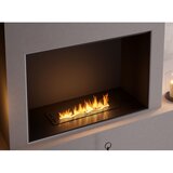  InFire - Ugrađeni bio kamin 7,5x50 cm 3,5kW crna | Eponuda.com