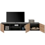 Hom`in viseča nizka omarica 200/36,7/42 cm antracit, hrast artisan | Shoptok.si