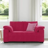  Dvosjed, sofa, vino crvena, 160x77x82 cm, baršun | shoptok.hr
