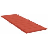  Jastuk za ležaljku prošarani crvena 186x58x4 cm od tkanine | Eponuda.com