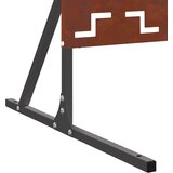  Zaslon za privatnost 100 x 50 x 180 cm Otporni čelik Rđa | shoptok.hr