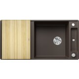 Blanco sudoper AXIA III XL 6 S-F InFino SILGRANIT daska drvo, s dalj.upr. - KAVA | shoptok.hr