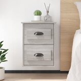 Zidni noćni ormarići 2 kom Boja sivog hrasta sonome 41,5x36x53 | shoptok.hr