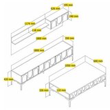 Hanah home set nameštaja za dnevnu sobu Lyon 3 845HCT5563 | ePonuda.com