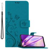 Cadorabo Samsung Galaxy A40 v klasična rožnata zlata - ovitek v cvetličnem dizajnu z magnetnim zapiranjem, stoječo funkcijo in režami za kartice, (20565516) | Shoptok.si