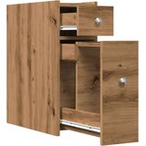  Ozka kopalniška kredenca s kolesi artisian hrast inženirski les, (21669816) | Shoptok.si