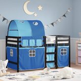  The Living Store Otroški pograd s tunelom moder 90x190 cm trdna borovina - Otroški Pograd, (21450708) | Shoptok.si