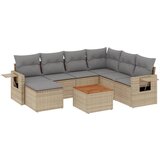 Maison Chic Seti vrtnega pohištva - Vrtna garnitura - Vrtni pohištvo set 8-delna z blazinami bež poli ratan, (21799235) | Shoptok.si