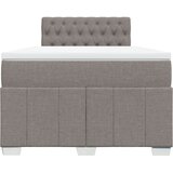 Krevet s oprugama i madracem smeđesivi 120 x 190 cm od tkanine | shoptok.hr