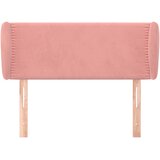  Uzglavlje s ušima ružičasto 103x23x78/88 cm baršunasto | shoptok.hr