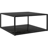  Stolić za kavu crni 80 x 80 x 35 cm od kaljenog stakla | shoptok.hr