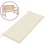 vidaXL Blazina za vrtno klop krem 120x50x3 cm Cene