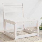 Maison Chic Vrtni kavč - Zunanji kavč bela trdna borovina, (22043542) | Shoptok.si