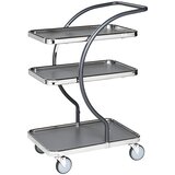 Kongamek Nakupovalni in transportni voziček C-LINE, s 3 policami, višine nivojev 160, 580, 830 mm | Shoptok.si