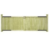  Vrtna vrata 2 kom od impregnirane borovine 300 x 100 cm | shoptok.hr