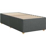 vidaXL Box spring postelja z vzmetnico temno siva 90x190 cm blago | Shoptok.si