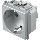 Tem Čatež Šuko vtičnica TEM (2P+E, 16 A, 250 V, srebrna-mat) | Shoptok.si