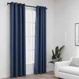  Zavjese za zamračivanje s prstenima 2 kom plave 140 x 245 cm | shoptok.hr
