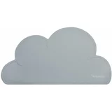 Kindsgut tamno sivi silikonski podmetač Cloud, 49 x 27 cm