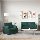 Set sofe 2 pcs Tamnozelena 144 x 80 x 85 cm tkanina | Eponuda.ba