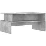 Maison Chic Klubska mizica - kavna mizica - Nizka mizica betonsko siva 90x55x42,5 cm inženirski les, (21754244) | Shoptok.si