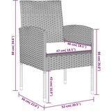 Vrtna jedilna garnitura 7-delna črna, (20672714) | Shoptok.si