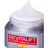 L´Oréal Paris Revitalift Filler HA SPF50 krema za braz s hialuronsko kislino 50 ml za ženske