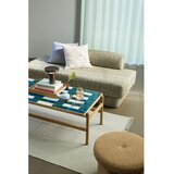 Hübsch Črno-bela/v naravni barvi klubska mizica v hrastovem dekorju 61x132 cm Motif – | Shoptok.si