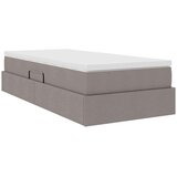  Krevet s madracem i skladištem Sivo-smeđa 90 x 190 cm Poliester | shoptok.hr