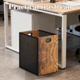 ZINUEEN koš za papir iz lesa in kovine - 16,8 l | Shoptok.si