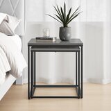  Set stolića u industrijskom stilu - beton / crne noge | shoptok.hr