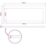  Pravokutni stolni vrh 110 x 50 x 3 cm Pravokutni - Prirodna 90 x 55 x 3 5 cm Pravokutno | shoptok.hr