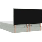 vidaXL Okvir kreveta s madracima svijetlosivi 160x200cm baršunasti | shoptok.hr