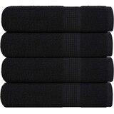 vidaXL Ručnici za ruke FROGN 4 kom. Crni 50x100 cm 360 g/m² - Crna 50 x 100 cm 4 | shoptok.hr