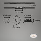 BRILONER Komplet 3x LED kupatilsko ugradno svetlo LED/6W/230V IP44 hrom | Eponuda.com