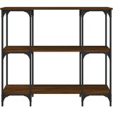  Konzolni stol smeđa boja hrasta 102x35x90 cm konstruirano drvo | shoptok.hr