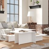  Stolići za kavu 2 kom bijeli 111,5x50x33 od konstruiranog drva | shoptok.hr