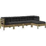  5-dijelni set vrtnih sofa s jastucima od impregnirane borovine | shoptok.hr
