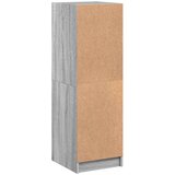vidaXL Visoka omara s steklenimi vrati siva sonoma 35x37x109 cm | Shoptok.si